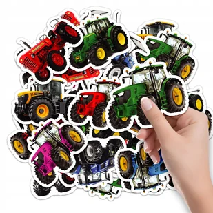 NAKLEJKI NA ZESZYT NALEPKA Z POSTACIAMI TRAKTOR CIĄGNIK POLE WZORY 10SZT - Szkolne artykuły papiernicze - miniaturka - grafika 1