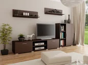 Meble do sypialni - Meblościanka PER LA VITA Szopen, wenge, 31x100x40 cm - miniaturka - grafika 1