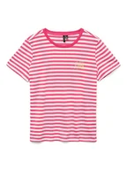 Koszulki i topy damskie - Vero Moda Koszulka w kolorze różowo-białym - miniaturka - grafika 1