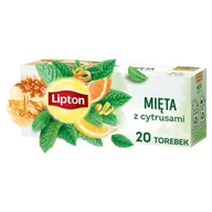 Herbata - Lipton Herbatka ziołowa aromatyzowana mięta z cytrusami 26 g (20 torebek) - miniaturka - grafika 1