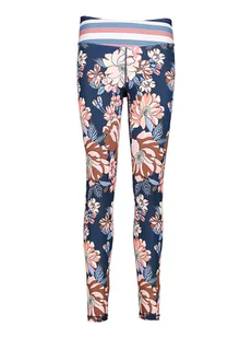 CMP Legginsy funkcyjne w kolorze granatowo-jasnoróżowym ze wzorem - Spodnie sportowe damskie - miniaturka - grafika 1
