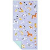 Ręczniki - Ręcznik szybkoschnący SPOKEY Kiddy Zielono-fioletowy - miniaturka - grafika 1