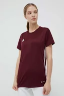 Koszulki sportowe damskie - adidas Performance t-shirt treningowy Tabela 23 kolor bordowy - miniaturka - grafika 1