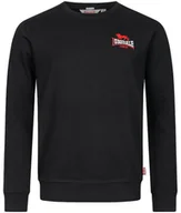 Bluzy męskie - Bluza LONSDALE LYMPSTONE czarna prosta-M - miniaturka - grafika 1