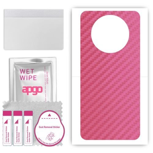 folia naklejka skórka strukturalna na TYŁ do ZTE Nubia NX302J - Carbon Różowy - apgo SKINS