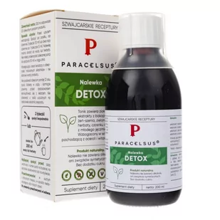 Pharmatica Paracelsus nalewka detox - 200 ml AUR-DETOX-200ML - Odchudzanie i oczyszczanie - miniaturka - grafika 1