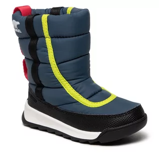 Buty dla chłopców - Śniegowce SOREL - Childrens Whitney™ II Puffy Mid Wp NC3873 Uniform Blue/Cherrybomb 405 - grafika 1