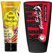 Balsamy i kremy do opalania - Supertan Papaya & Pomegranate + Wild Tan Black Tingle Gratis - miniaturka - grafika 1