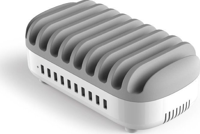 Ładowarka Compulocks c10 Ports USB Charging Dock Station With UK Plug - Ladestation - 120 Watt - 2.4 A - 10 Ausgabeanschlussstellen USB - Grossbritannien 10PUSBDKS-UK