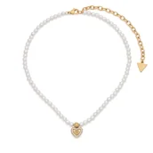 Naszyjniki - Naszyjnik Guess JUBN06 090JW Biały - miniaturka - grafika 1