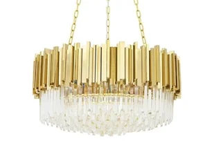 KingHome Lampa wisząca IMPERIAL DW-D5688M.GOLD kryształowa oprawa w kolorze złota DW-D5688M.GOLD - Lampy sufitowe - miniaturka - grafika 3