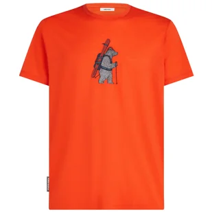 Koszulka męska Icebreaker Men Merino 150 Tech Lite Bear Tour Rozmiar: XL / Kolor: czerwony - Koszulki sportowe męskie - miniaturka - grafika 1