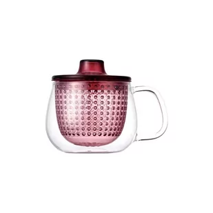 KINTO Kinto UniMug filiżanka z sitkiem, czerwony, 350 ml - Kubki - miniaturka - grafika 1