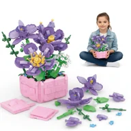 Klocki - Coil klocki konstrukcyjne zestaw 583 el. elementy kwiaty narcyz biały w donicy - miniaturka - grafika 1