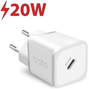 Ładowarka sieciowa SBS GaN 20W USB-C TETRGAN1C20W - Ładowarki do telefonów - miniaturka - grafika 1