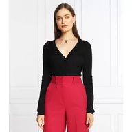 Bluzki damskie - Patrizia Pepe Lniana bluzka | Slim Fit - miniaturka - grafika 1