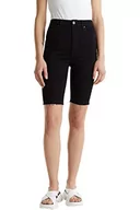 Spodenki damskie - edc by Esprit Damskie szorty dżinsowe, 910/czarne płukanie, 52 PL - miniaturka - grafika 1