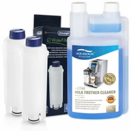 Akcesoria i części do ekspresów do kawy - Zestaw Do Delonghi, Filtr DLSC002 2 szt, Aqualogis Latteo 1l - miniaturka - grafika 1
