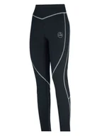 Spodnie sportowe damskie - LA SPORTIVA Legginsy funkcyjne "Instant" w kolorze czarno-turkusowym - miniaturka - grafika 1