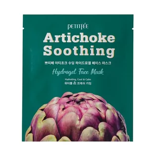 PETITFEE Koelf Koelf Artichoke Soothing Hydrogel Face Mask - 32 g / 1 szt 2100617 - Maseczki do twarzy - miniaturka - grafika 1