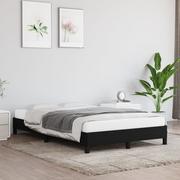 Łóżka - Lumarko Rama łóżka, czarna, 120x200 cm, obita tkaniną - miniaturka - grafika 1