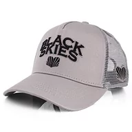 Czapki damskie - Blackskies Team Trucker Baseball Cap | męska damska czapka z premium snapback czapka bejsbolówka czapka bejsbolówka czarna oliwkowa szara, szary, jeden rozmiar - miniaturka - grafika 1