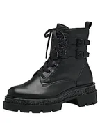 Botki damskie - Tamaris Damskie botki 1-1-25220-41, Black Glam, 38 EU - miniaturka - grafika 1