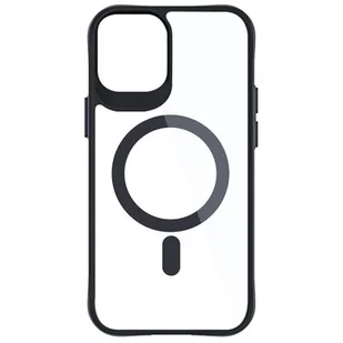 Etui 3MK Satin Armor MagCase do Apple iPhone 12 / 12 Pro Przezroczysto-czarny - Etui i futerały do telefonów - miniaturka - grafika 1