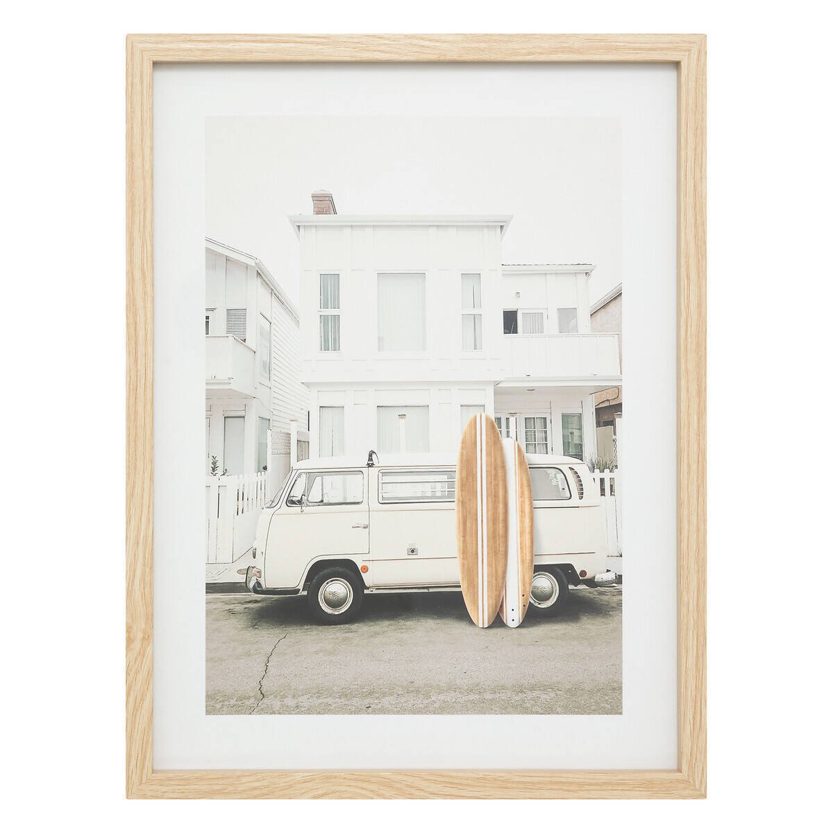 Plakat w ramie z retro samochodem VIVIEN, 30 x 40 cm