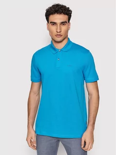 Koszulki męskie - Hugo Boss Polo Pallas 50468301 Niebieski Regular Fit - grafika 1