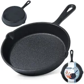 Patelnie - Patelnia żeliwna grillowa na gaz indukcję grill ognisko do piekarnika CAST LINE 15 cm - miniaturka - grafika 1