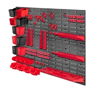 Pozostałe wyposażenie warsztatu - Tablica warsztatowa Lokke 61 elementów 116 x 78 cm, czerwona - miniaturka - grafika 1