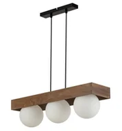 Lampy sufitowe - Potrójna lampa wisząca Bloom 33665 Sigma kulista do salonu brązowa - miniaturka - grafika 1