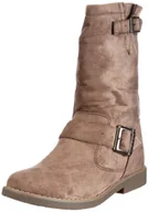 Kozaki damskie - Buffalo Girl 137809 HEDOSA 122574 damskie kozaki, szary - szary taupe 01-40 EU - miniaturka - grafika 1