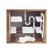 Półki do kuchni - Biały organizer do szafki pod zlewem Addis - miniaturka - grafika 1