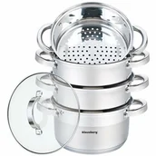 Garnki - Klausberg Garnek KB 7137 18 cm garnki do gotowania na parze 2.5 L PAROWAR Kinghoff Kh 3317 - miniaturka - grafika 1