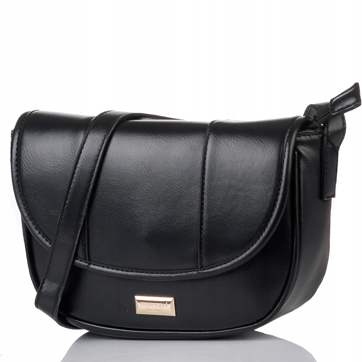 MONNARI Torebka Damska Listonoszka Na Ramię Czarna Crossbody Łódka