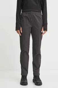Helly Hansen spodnie sportowe Rask damskie kolor szary proste medium waist 63376 - Spodnie damskie - miniaturka - grafika 1