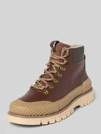 Botki męskie - Buty sznurowane z detalem z logo model ‘Nebrada’ - miniaturka - grafika 1