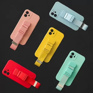 Rope case żelowe etui ze smyczą łańcuszkiem torebka smycz iPhone 13 Pro jasnoniebieski - Etui i futerały do telefonów - miniaturka - grafika 11