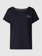 Bielizna nocna - Góra od piżamy o kroju regular fit z nadrukiem z logo - miniaturka - grafika 1