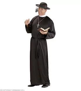 Stroje dla dorosłych, strój sutanna księdza, rozmiar M - Stroje karnawałowe - miniaturka - grafika 1