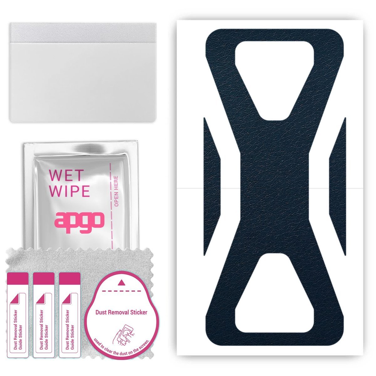 Folia naklejka skórka strukturalna na TYŁ do Black Shark 3 - Skóra Granatowa - apgo SKINS