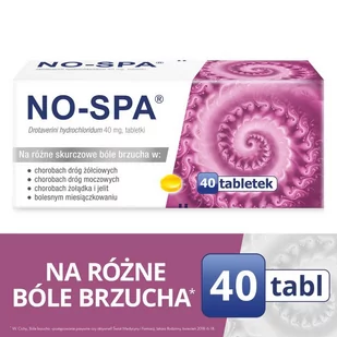 Sanofi Aventis No-Spa 40 szt. - Układ pokarmowy - miniaturka - grafika 1