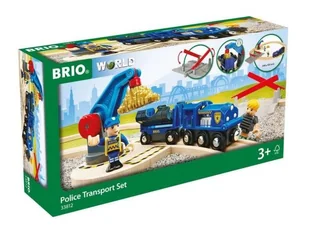 BRIO WORLD Kolejka policja transport złota 33812 33812 - Pociągi dla dzieci - miniaturka - grafika 1