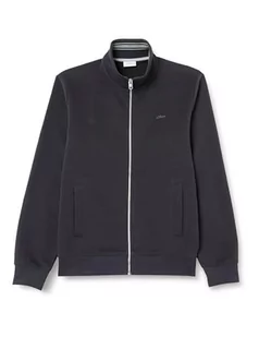 s.Oliver Big Size męska bluza dresowa ze stójką, niebieska 5XL (DE), niebieski, 5XL - Bluzy męskie - miniaturka - grafika 1