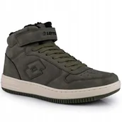 Buty sportowe męskie - Buty męskie, zimowe, sportowe Lotto Paliot Fur Olive/black Ocieplane - miniaturka - grafika 1