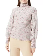 Swetry damskie - hoona Damski sweter z dzianiny 12419549-HO03, szaro-różowy, XS/S, szary różowy, XS-S - miniaturka - grafika 1