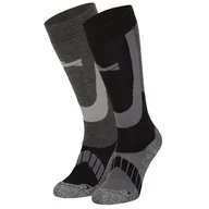 Skarpetki i podkolanówki sportowe - Skarpety narciarskie unisex - Multi czarne - 2 pary - miniaturka - grafika 1