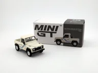 Samochody i pojazdy dla dzieci - MINI GT Land Rover Defender 90 Pickup White RHD MGT00338-R - miniaturka - grafika 1